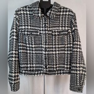 Forever 21 Black and White Houndstooth Jacket